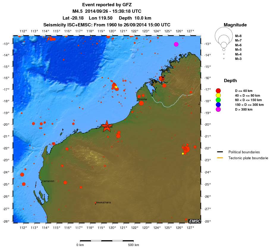 wide historical seismicity