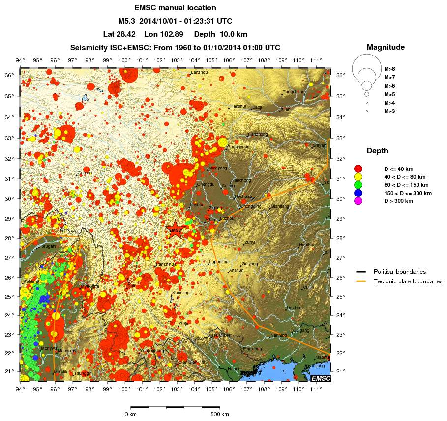 wide historical seismicity
