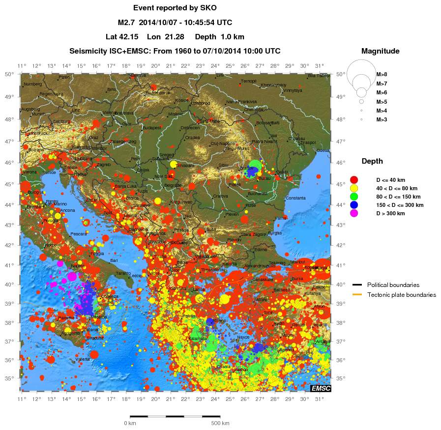 wide historical seismicity