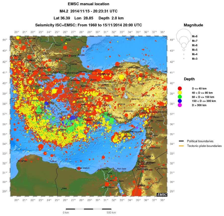 wide historical seismicity
