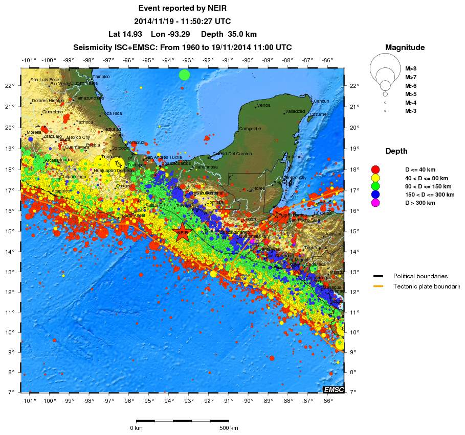 wide historical seismicity
