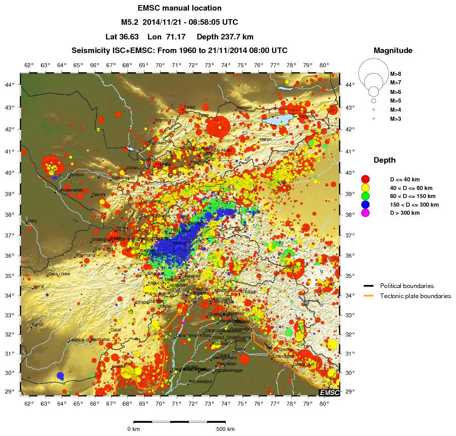 wide historical seismicity