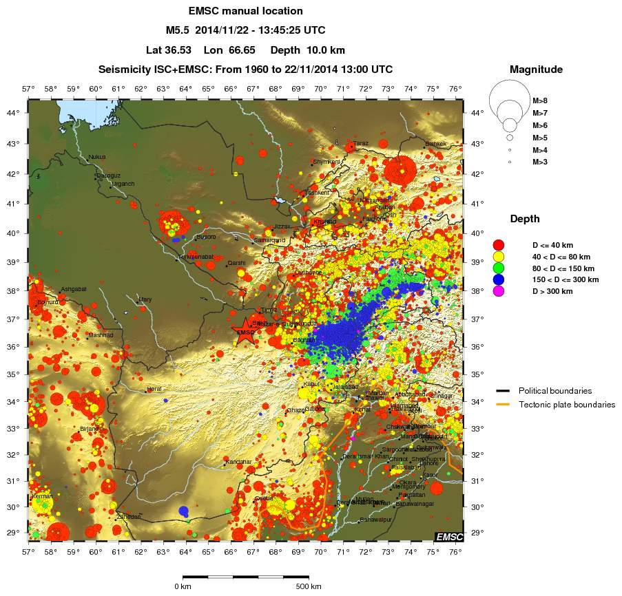 wide historical seismicity