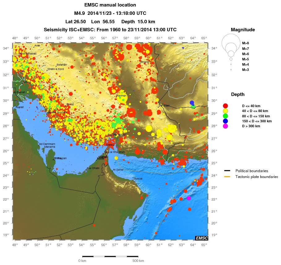 wide historical seismicity