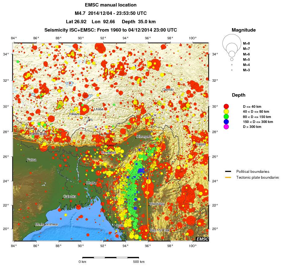 wide historical seismicity