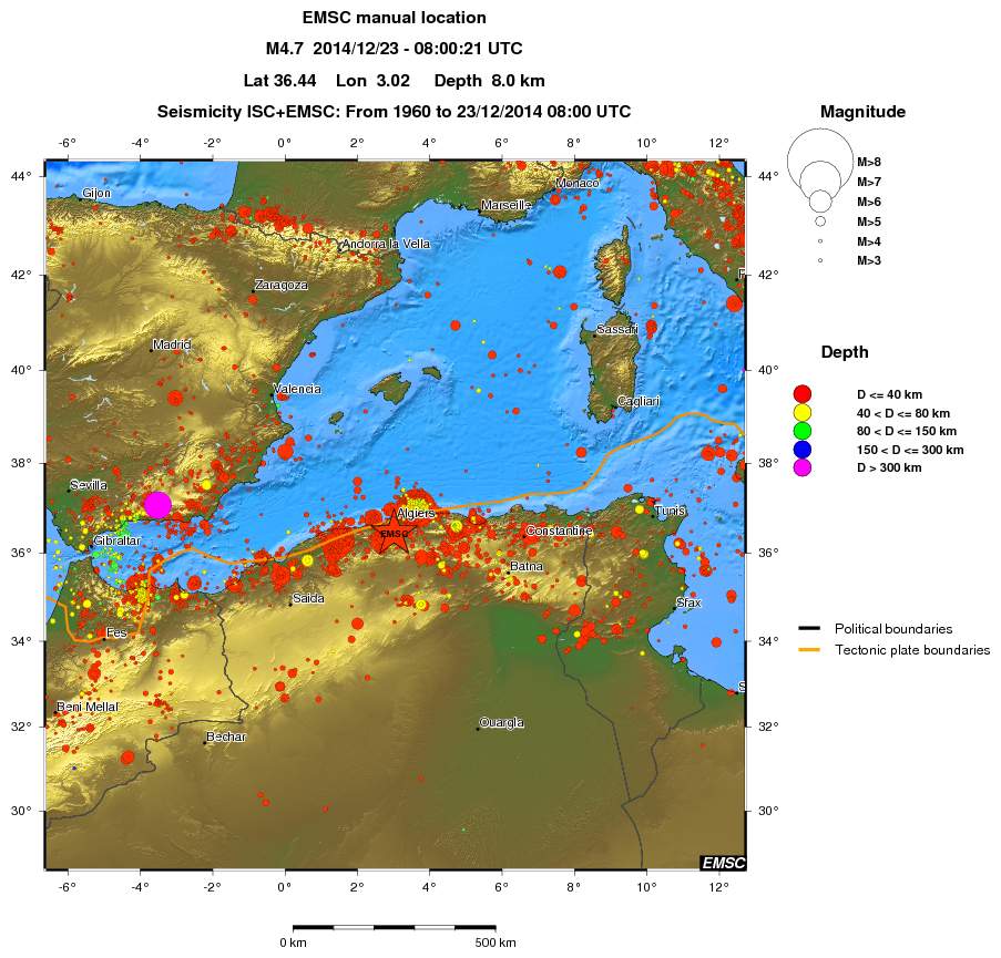 wide historical seismicity