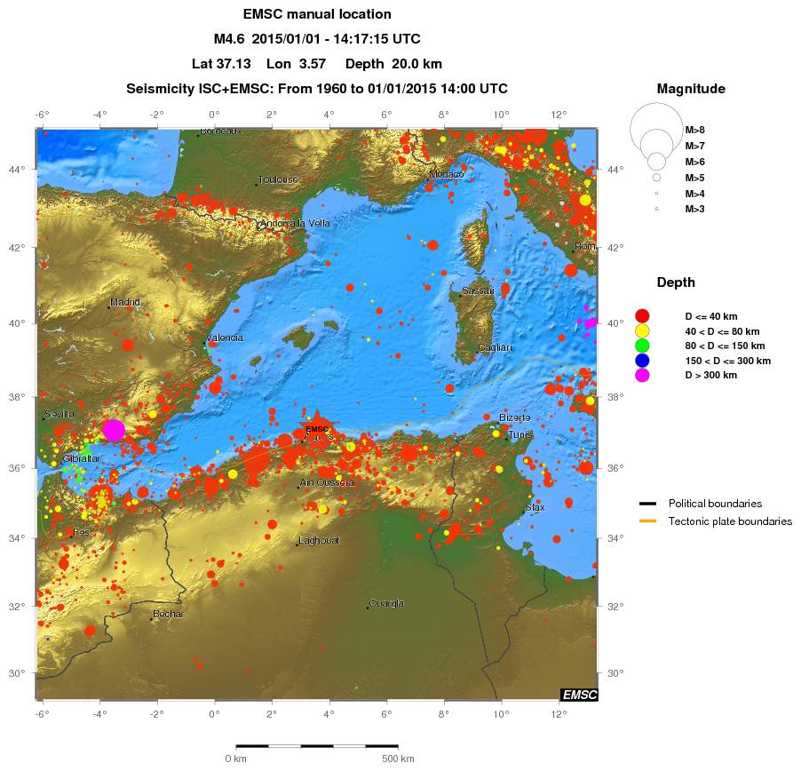 wide historical seismicity