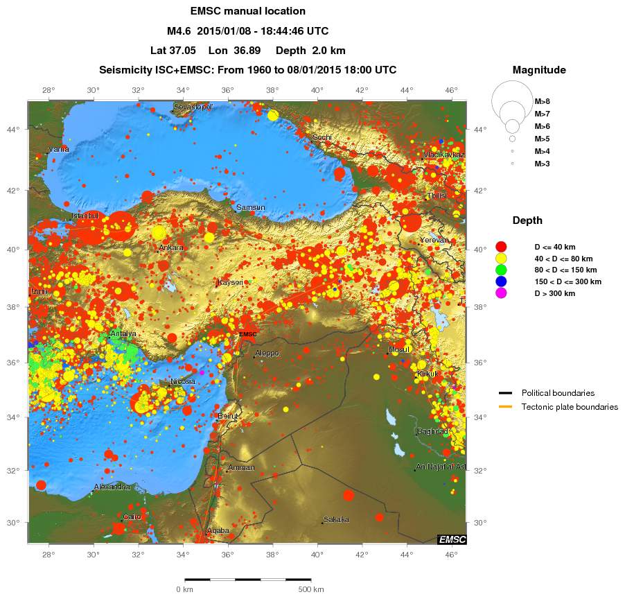 wide historical seismicity