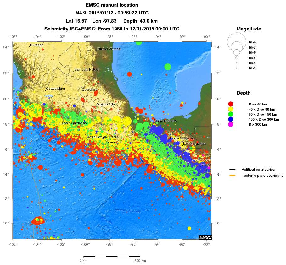 wide historical seismicity