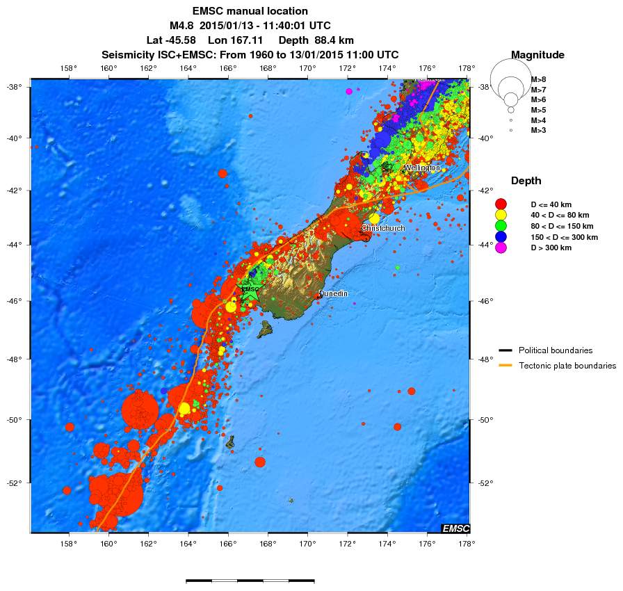 wide historical seismicity