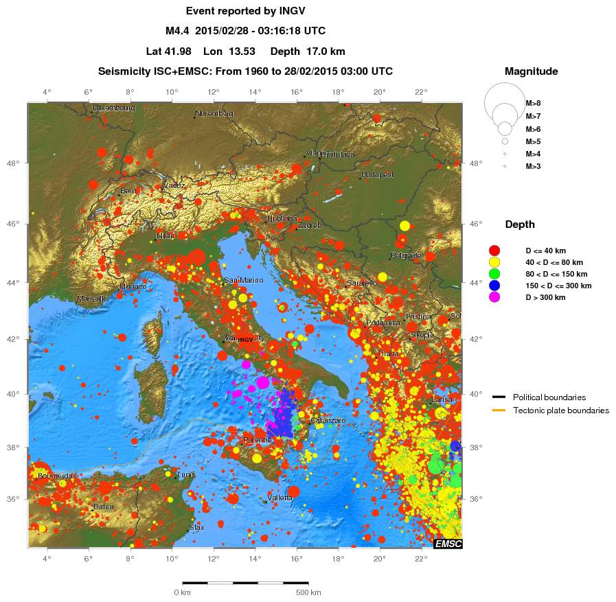 wide historical seismicity
