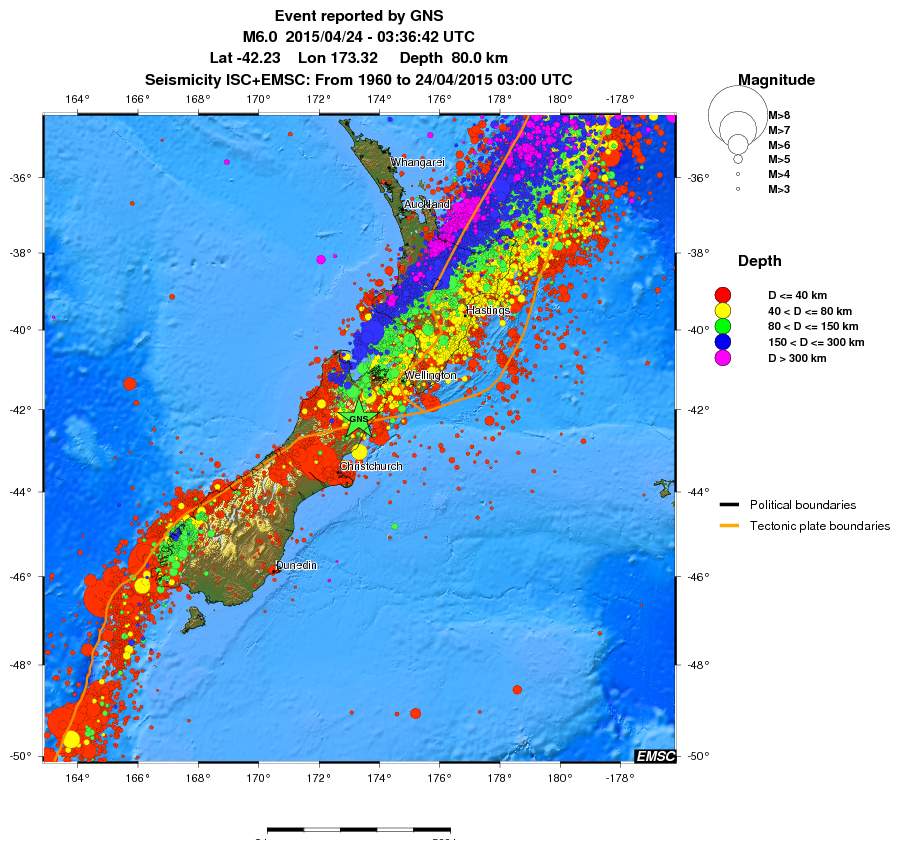 wide historical seismicity