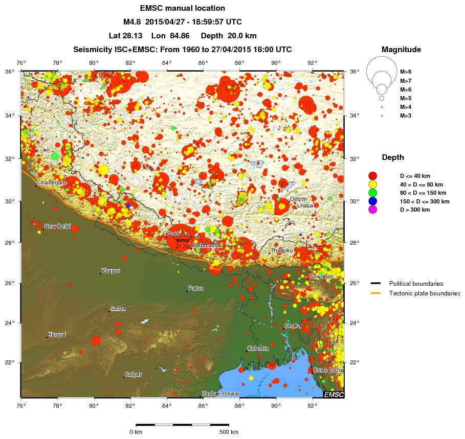 wide historical seismicity