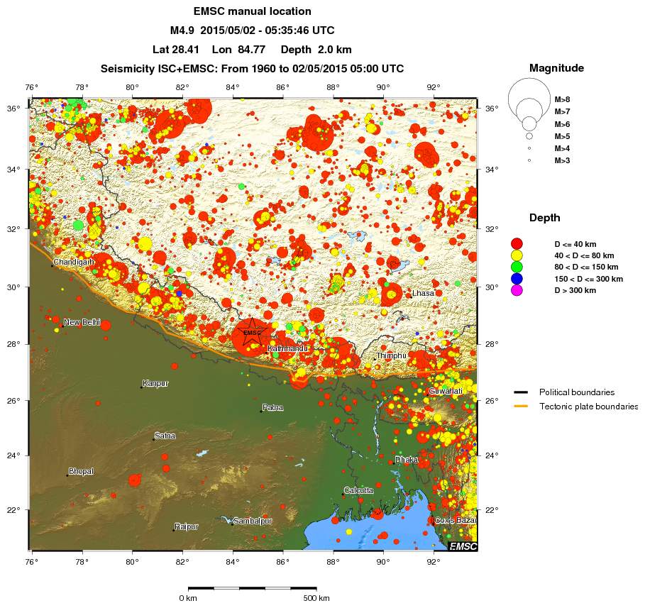 wide historical seismicity