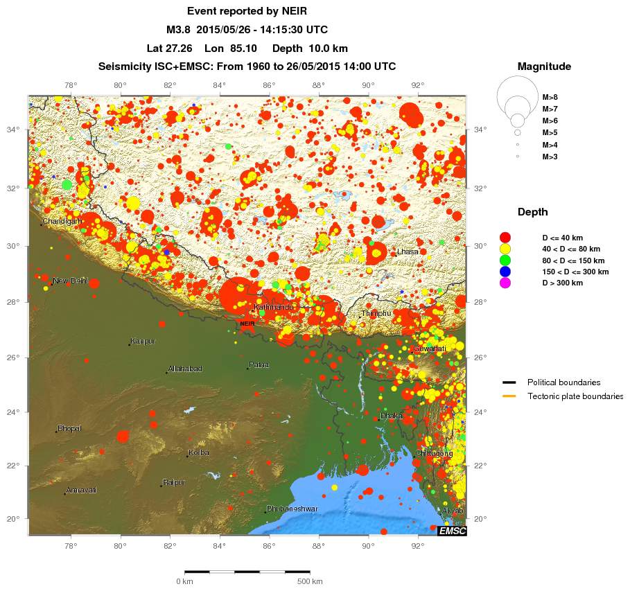 wide historical seismicity