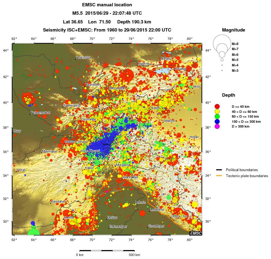 wide historical seismicity