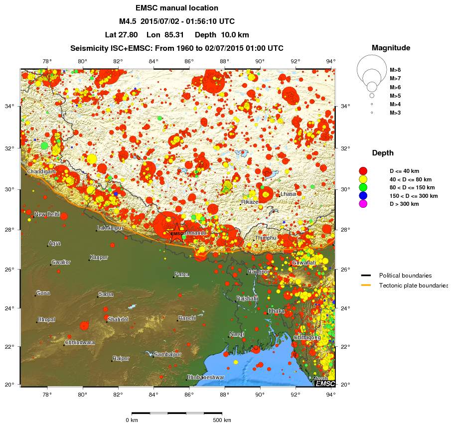 wide historical seismicity