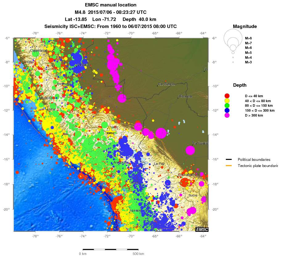wide historical seismicity