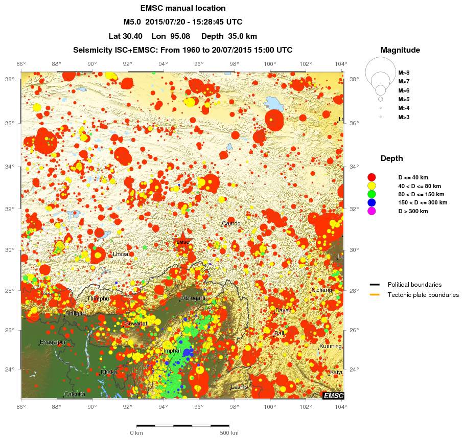 wide historical seismicity