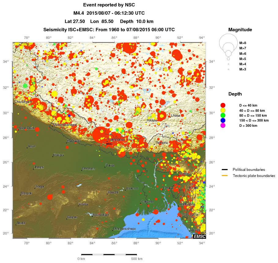 wide historical seismicity