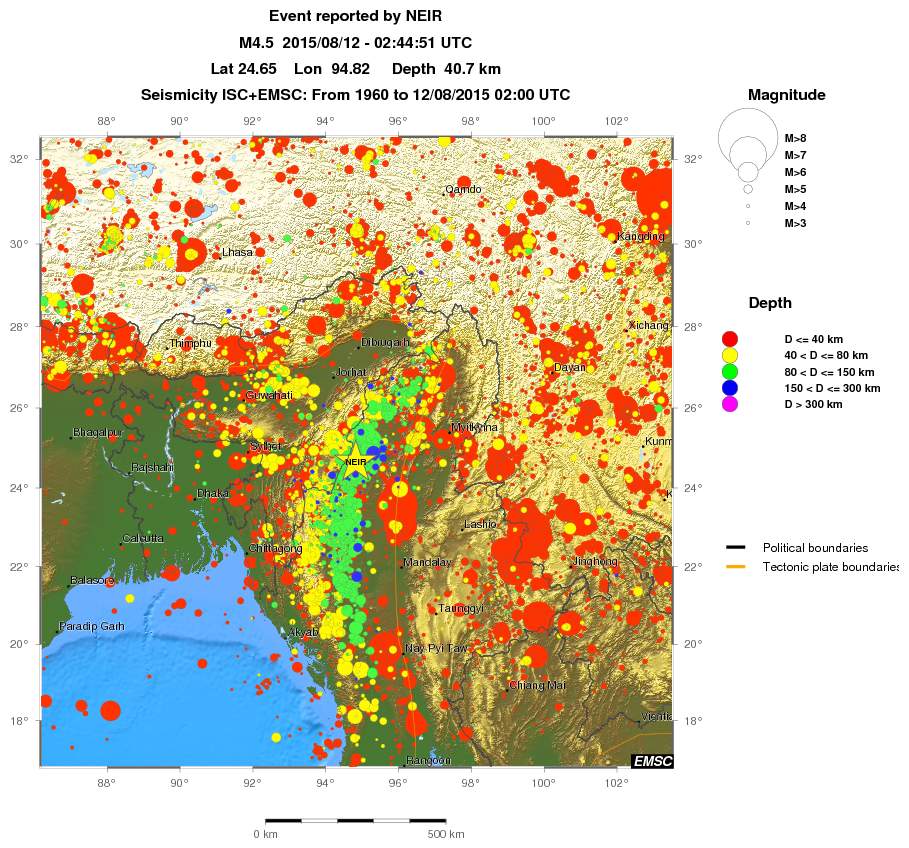wide historical seismicity