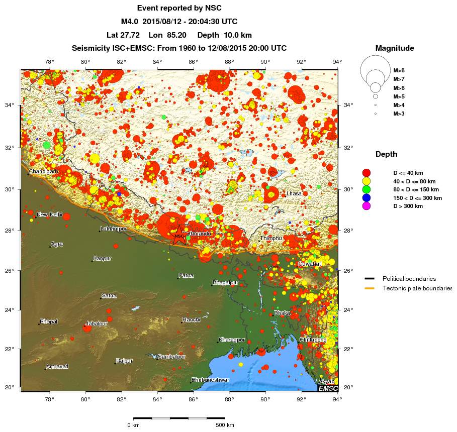 wide historical seismicity
