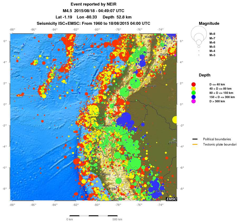 wide historical seismicity