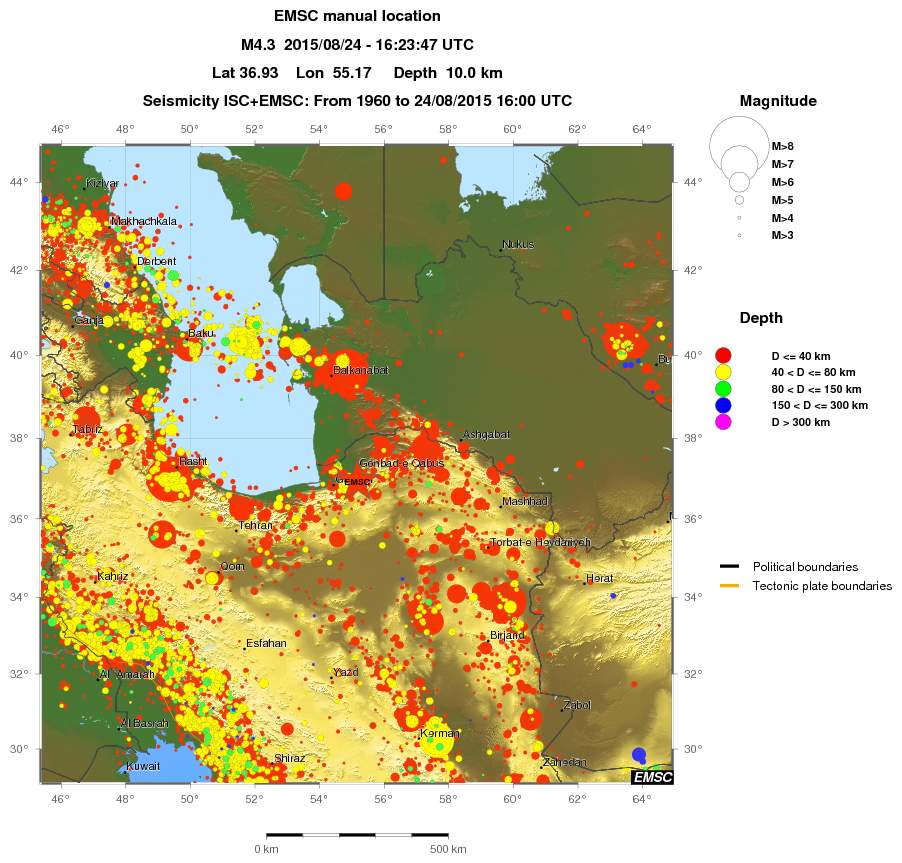 wide historical seismicity