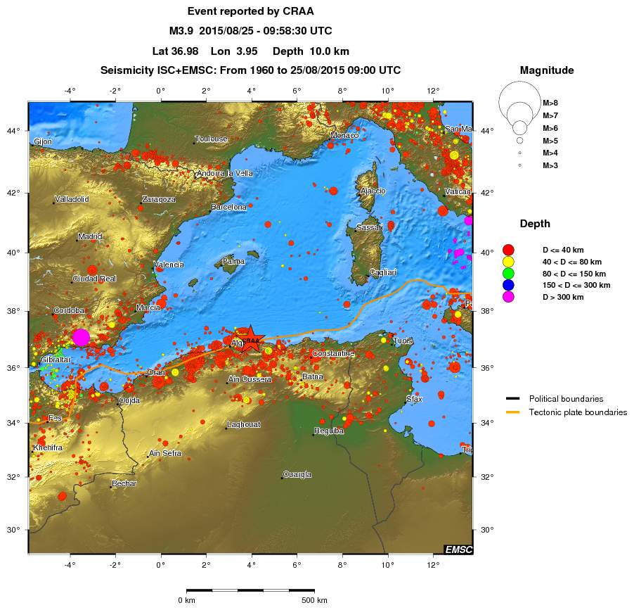wide historical seismicity