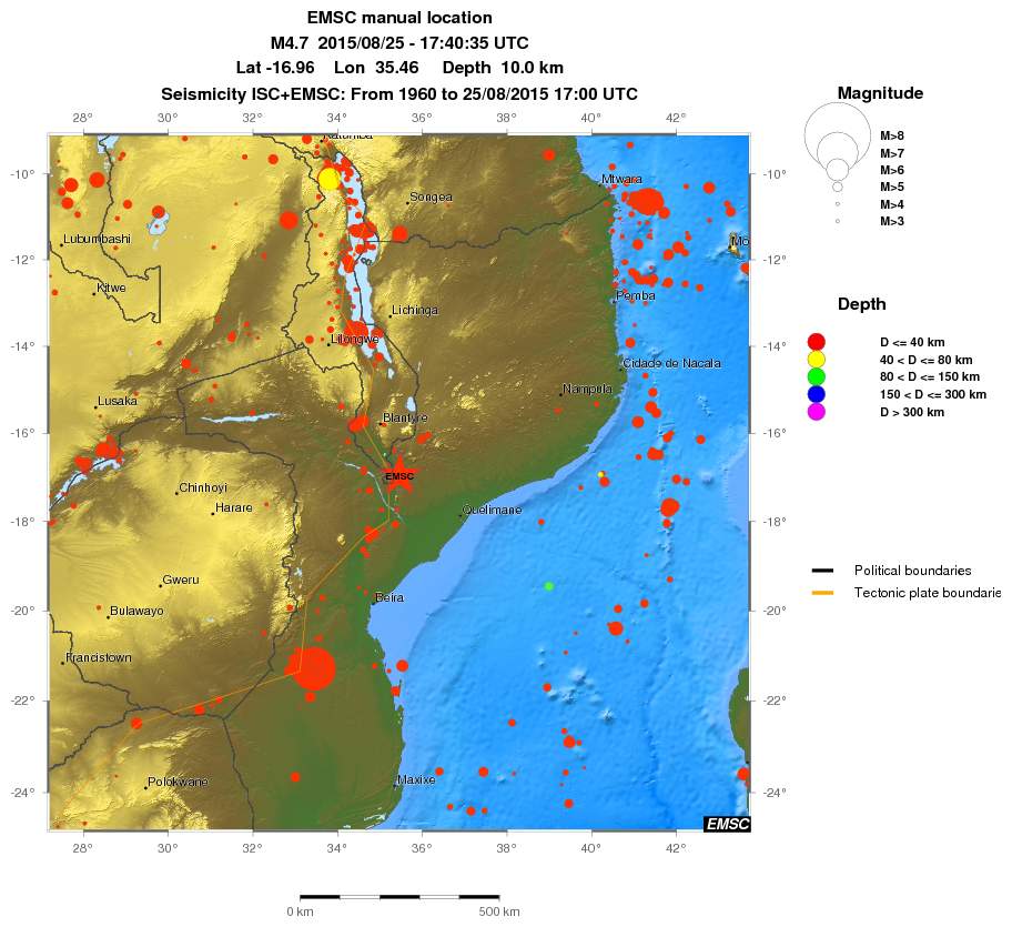 wide historical seismicity