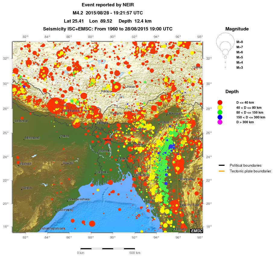 wide historical seismicity