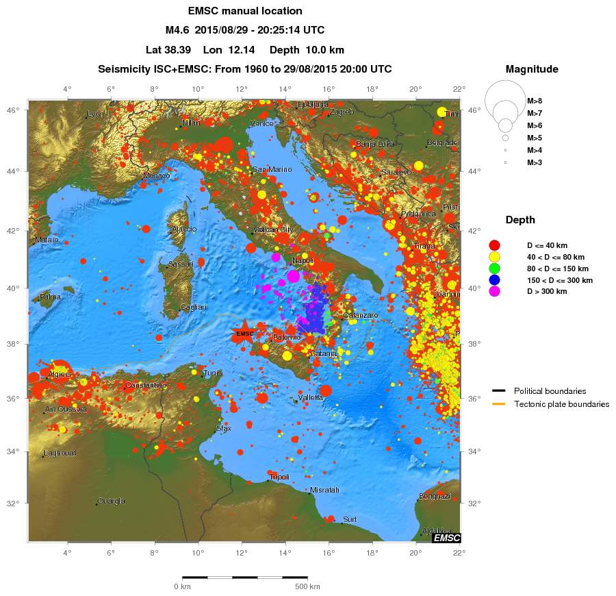 wide historical seismicity
