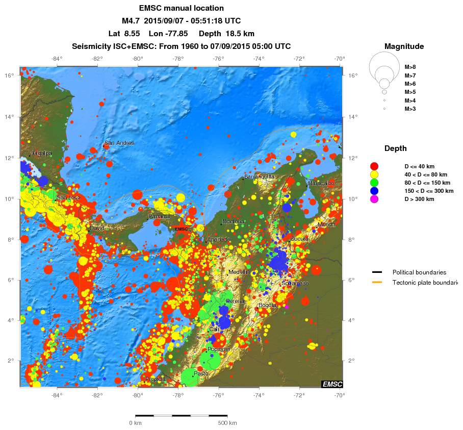 wide historical seismicity