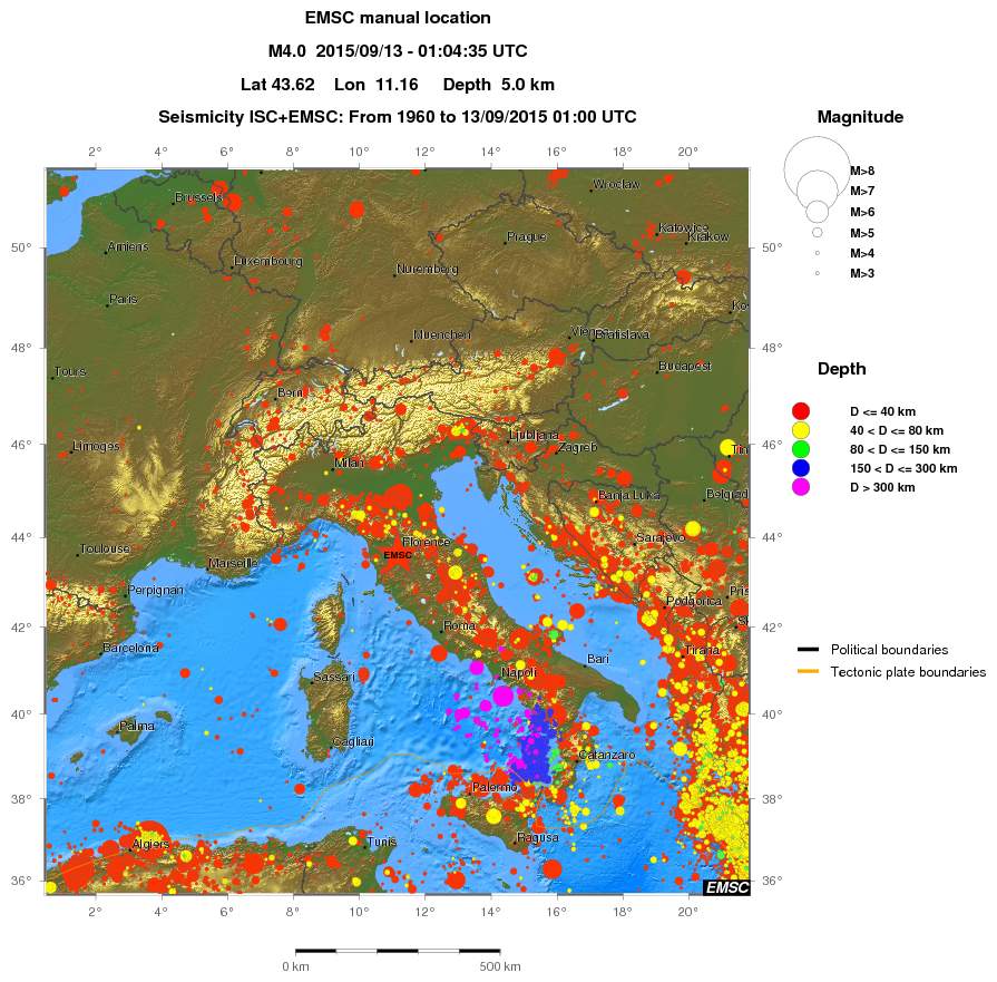 wide historical seismicity