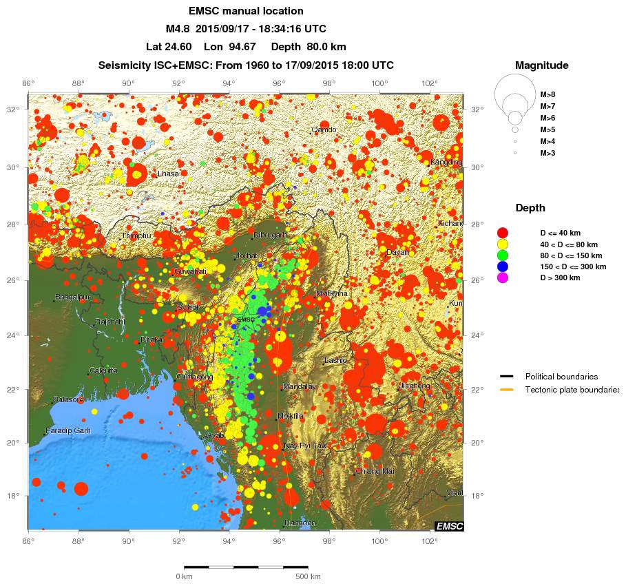 wide historical seismicity