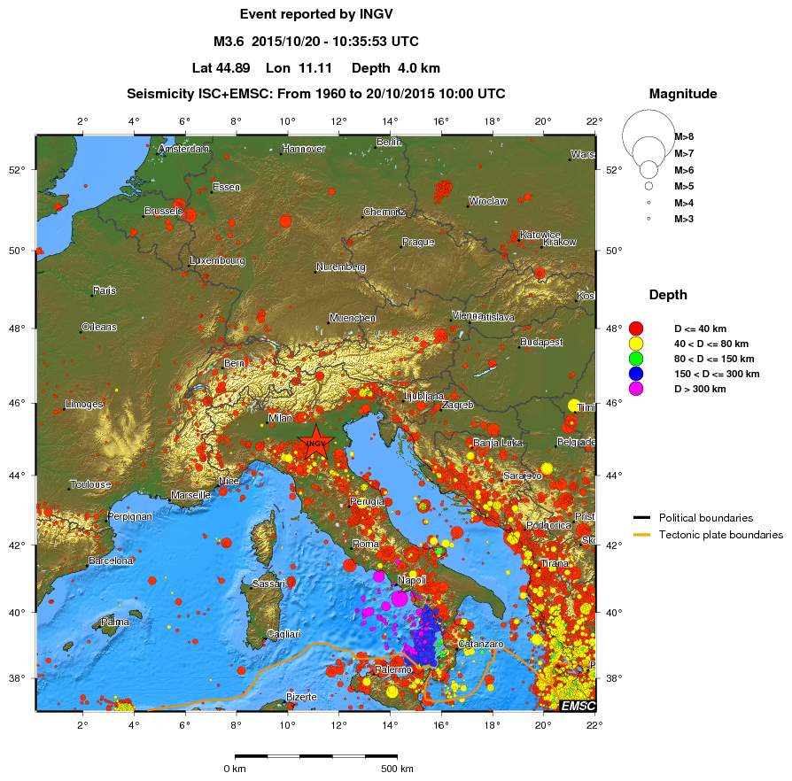 wide historical seismicity