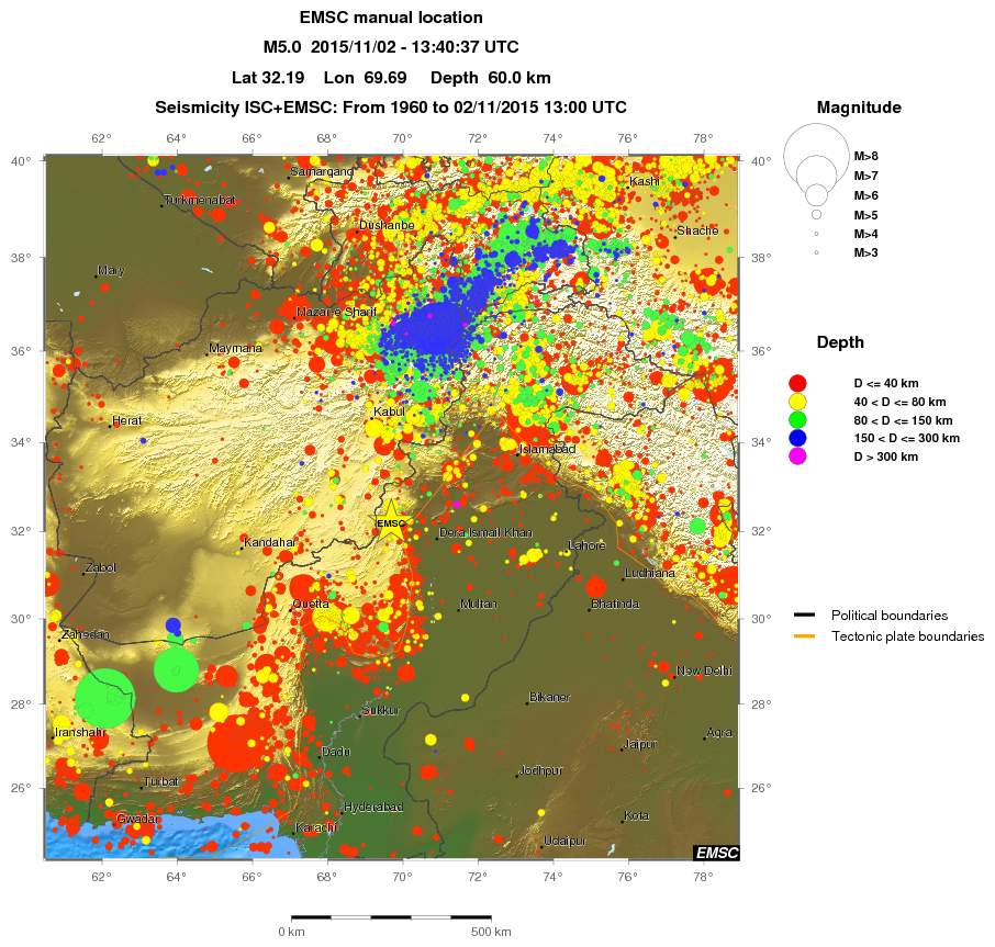 wide historical seismicity