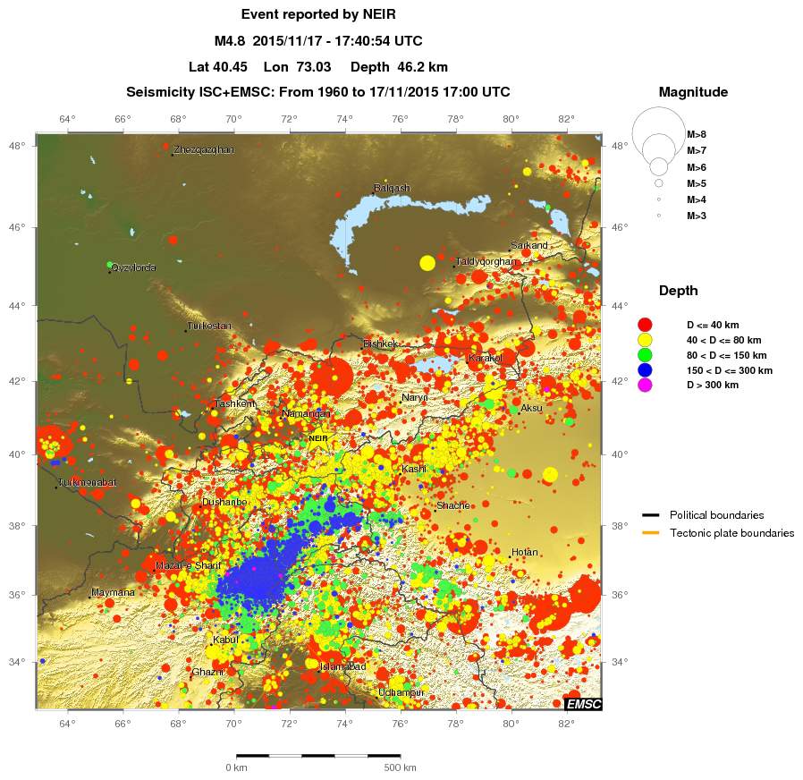wide historical seismicity