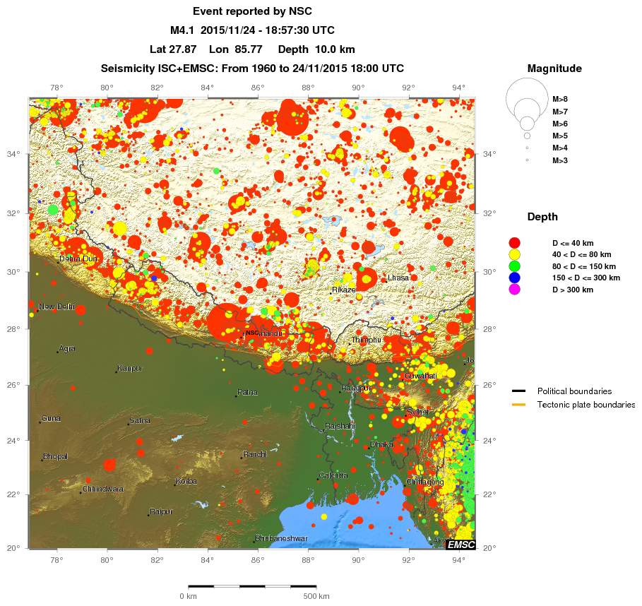 wide historical seismicity