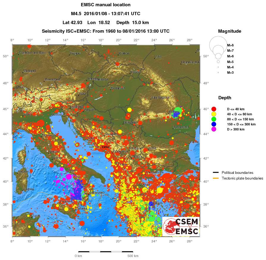 wide historical seismicity