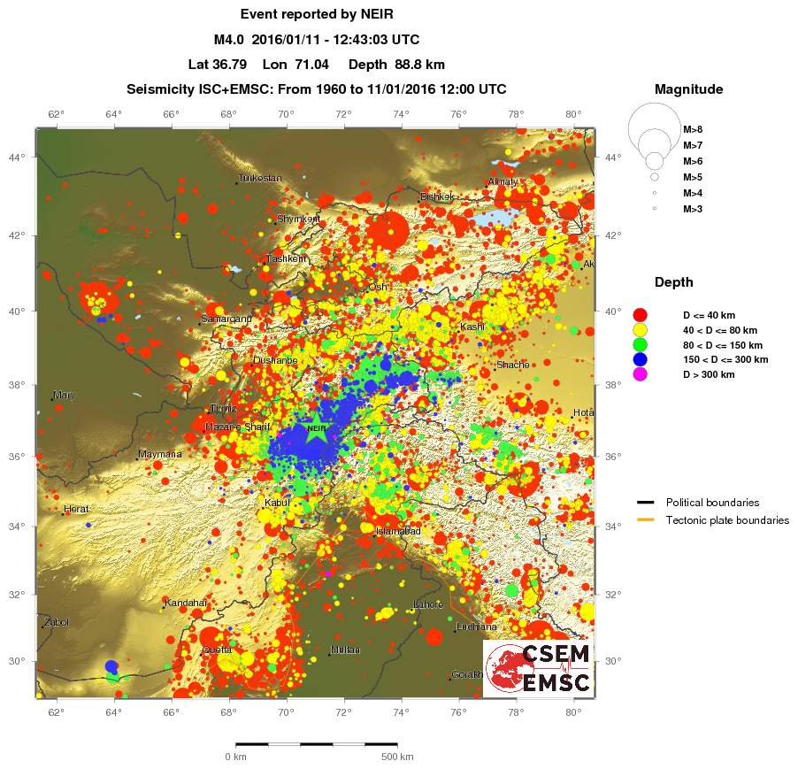 wide historical seismicity