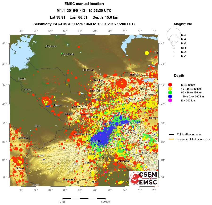 wide historical seismicity