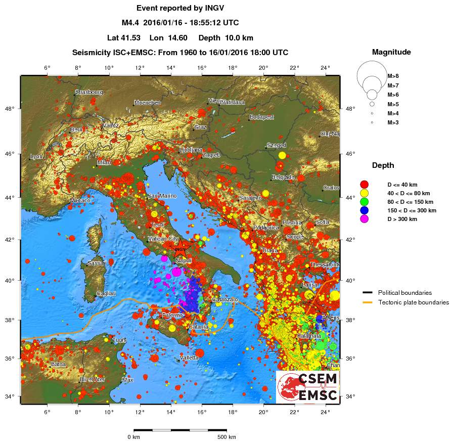 wide historical seismicity