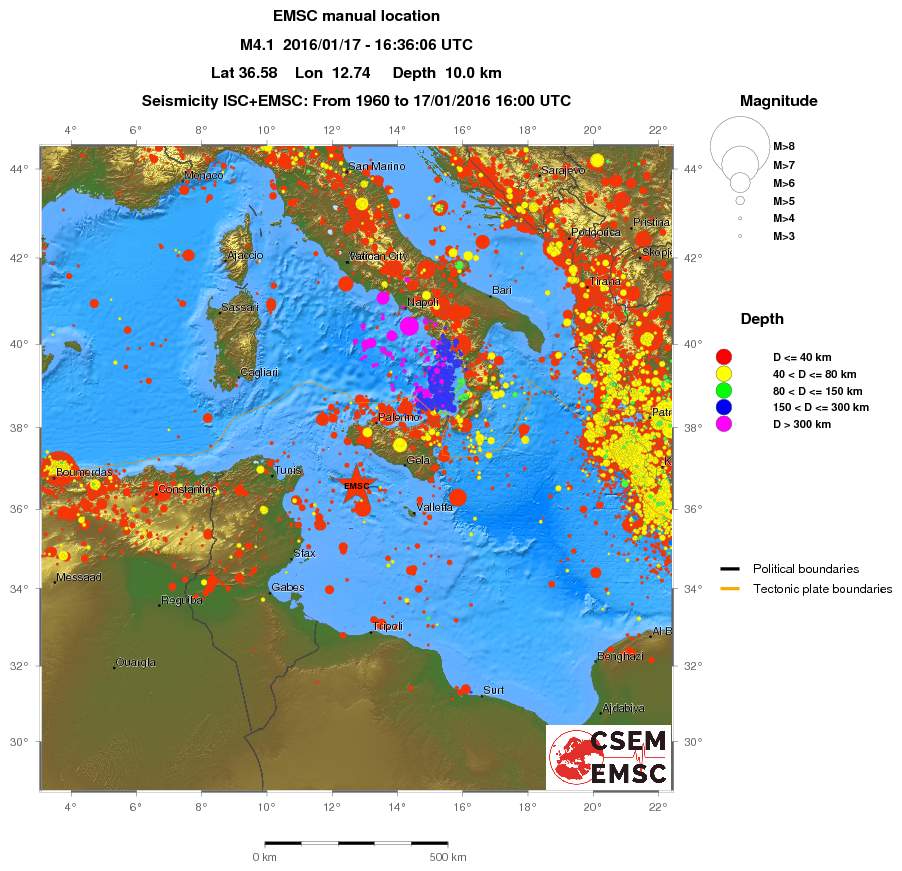 wide historical seismicity