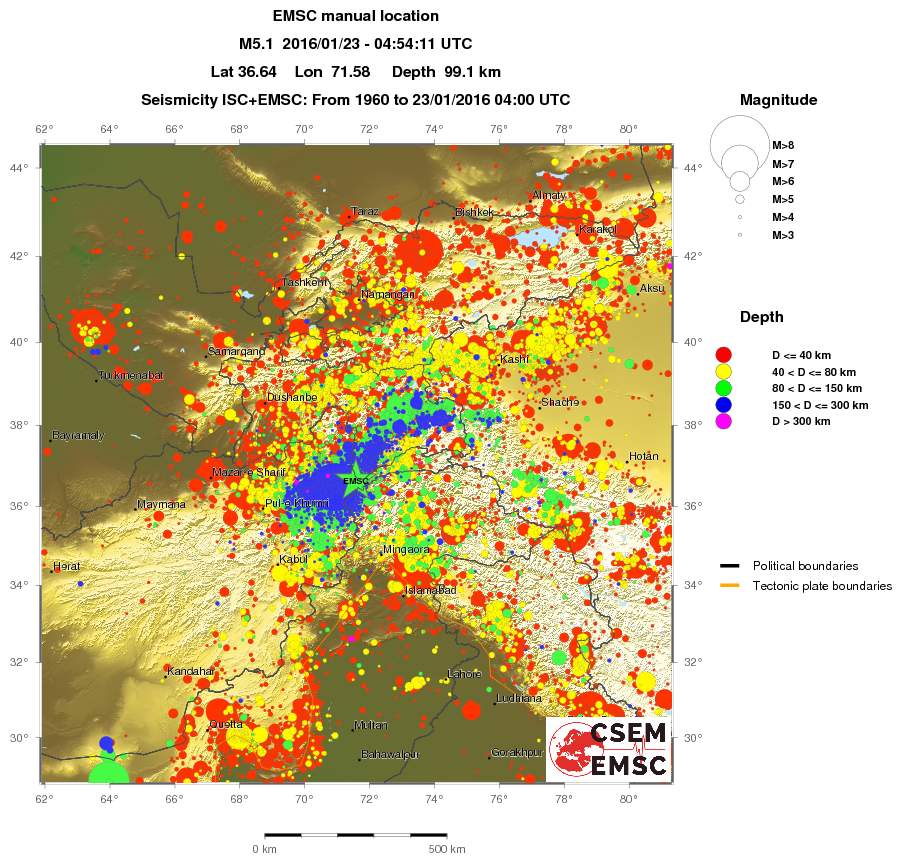 wide historical seismicity