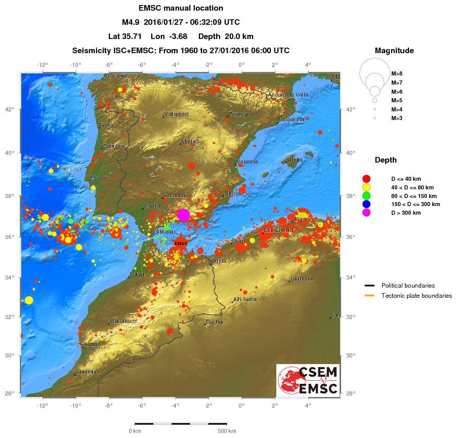 wide historical seismicity