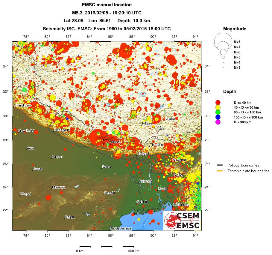 wide historical seismicity