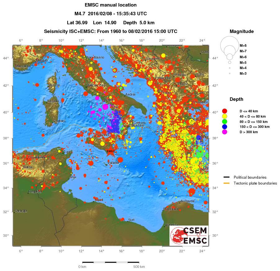 wide historical seismicity