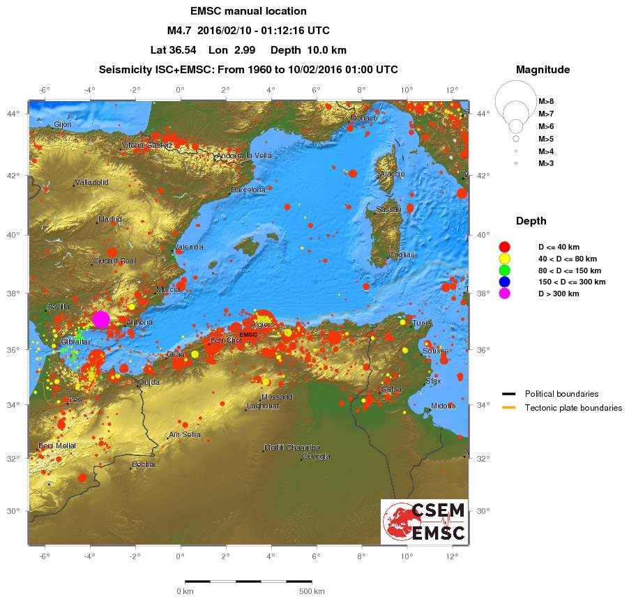 wide historical seismicity