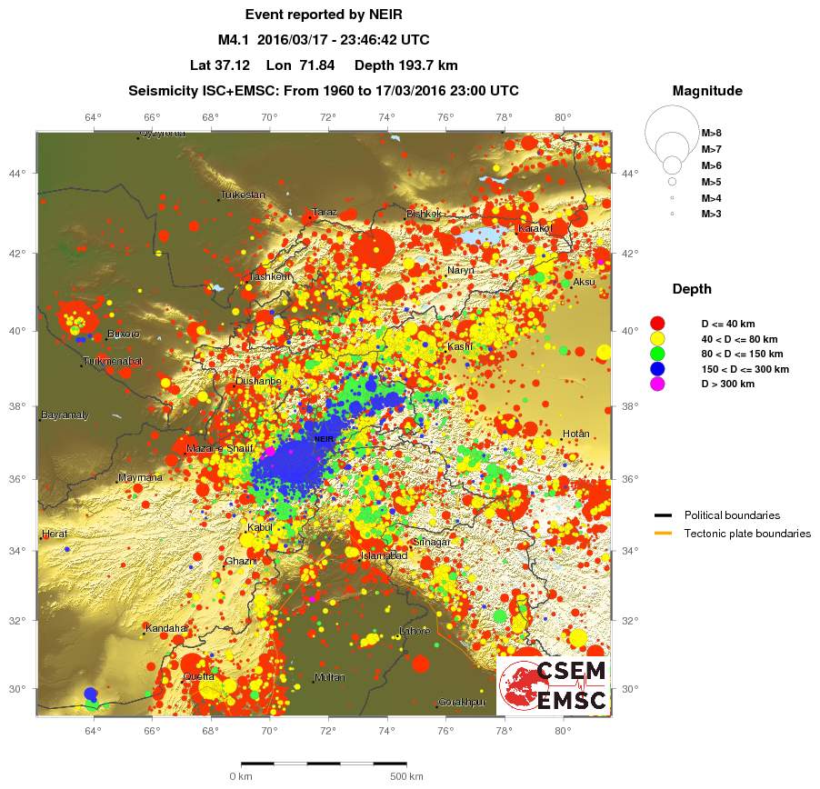 wide historical seismicity